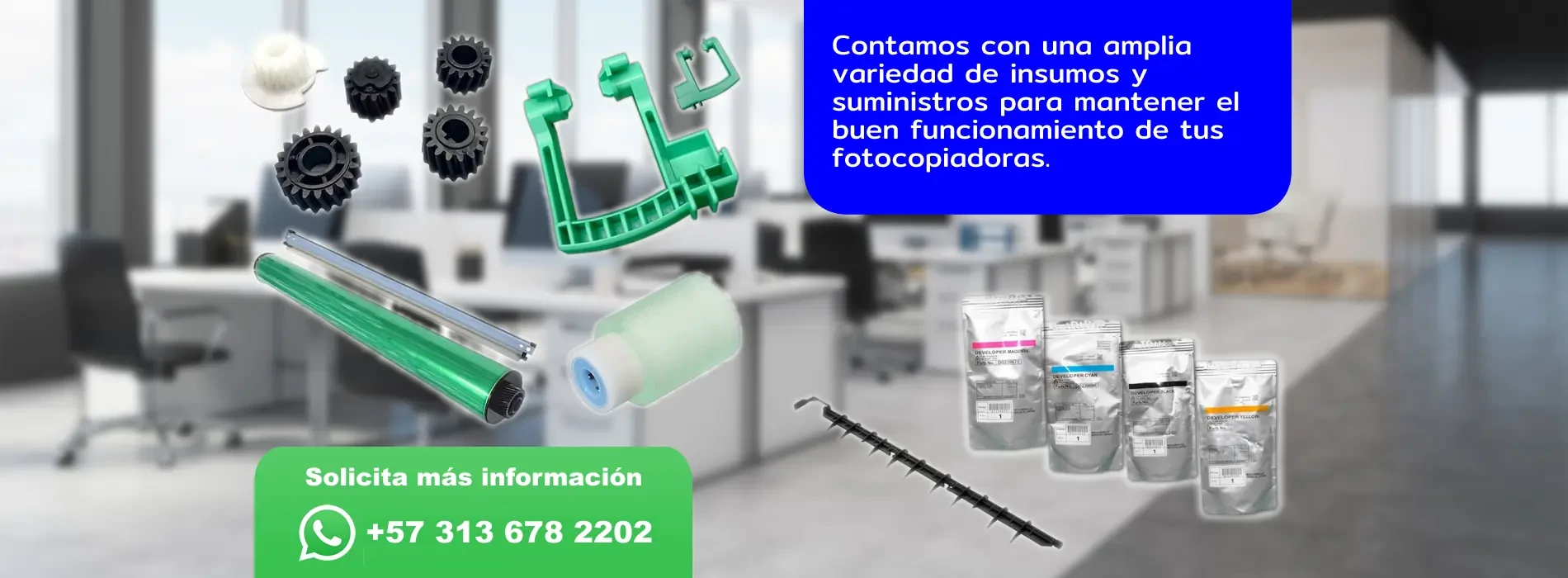 Insumos y suministros para fotocopiadoras